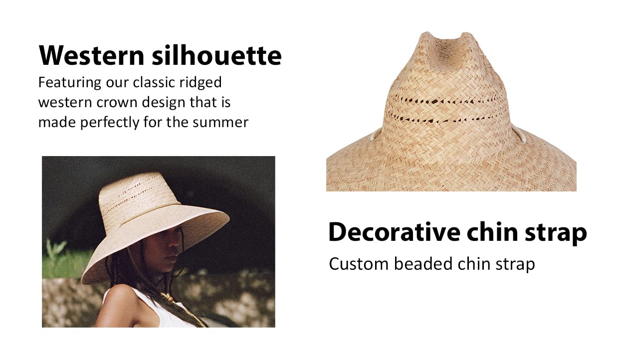 Lack of Color Women's The Vista Paper Straw Hat (Medium (57cm), Natural)