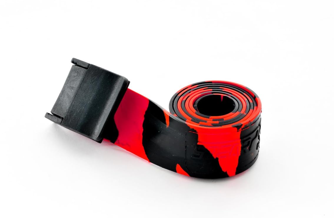 SpearPro Rubber Weightbelt w/Safety Buckle - Black/Red
