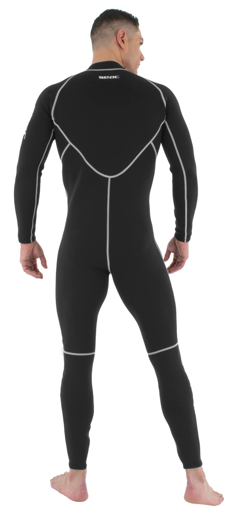 Seac Carezza Man, 2 mm one-Piece Double-Lined Neoprene Suit, Front Zip and PU Kn, view 2