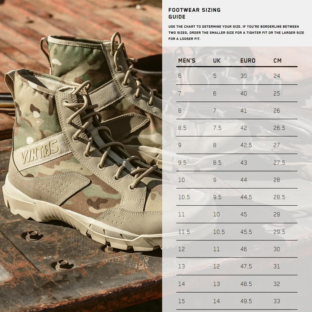 VIKTOS Men's Johnny Combat MC Tactical Boots with Rubber Heel & Toe | Durable N, view 2