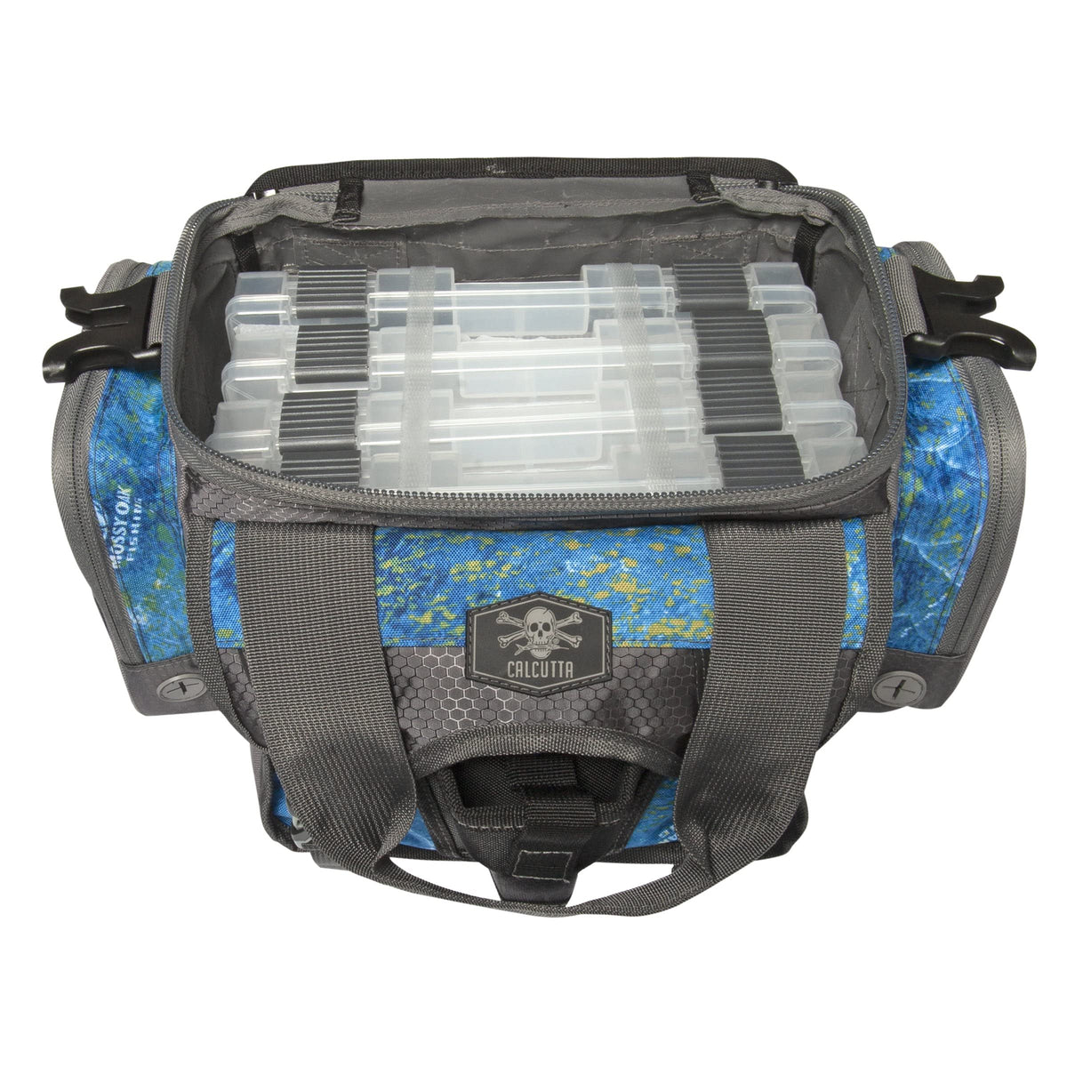 Calcutta Squall Tackle Bag | Mossy Oak Coastal Shoreline Pattern | 4 3700 Utilit