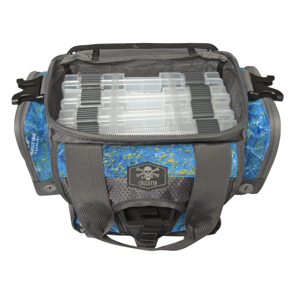 Calcutta Squall Tackle Bag | Mossy Oak Shoreline Pattern | 4 3600 Tackle Boxes |, view 2