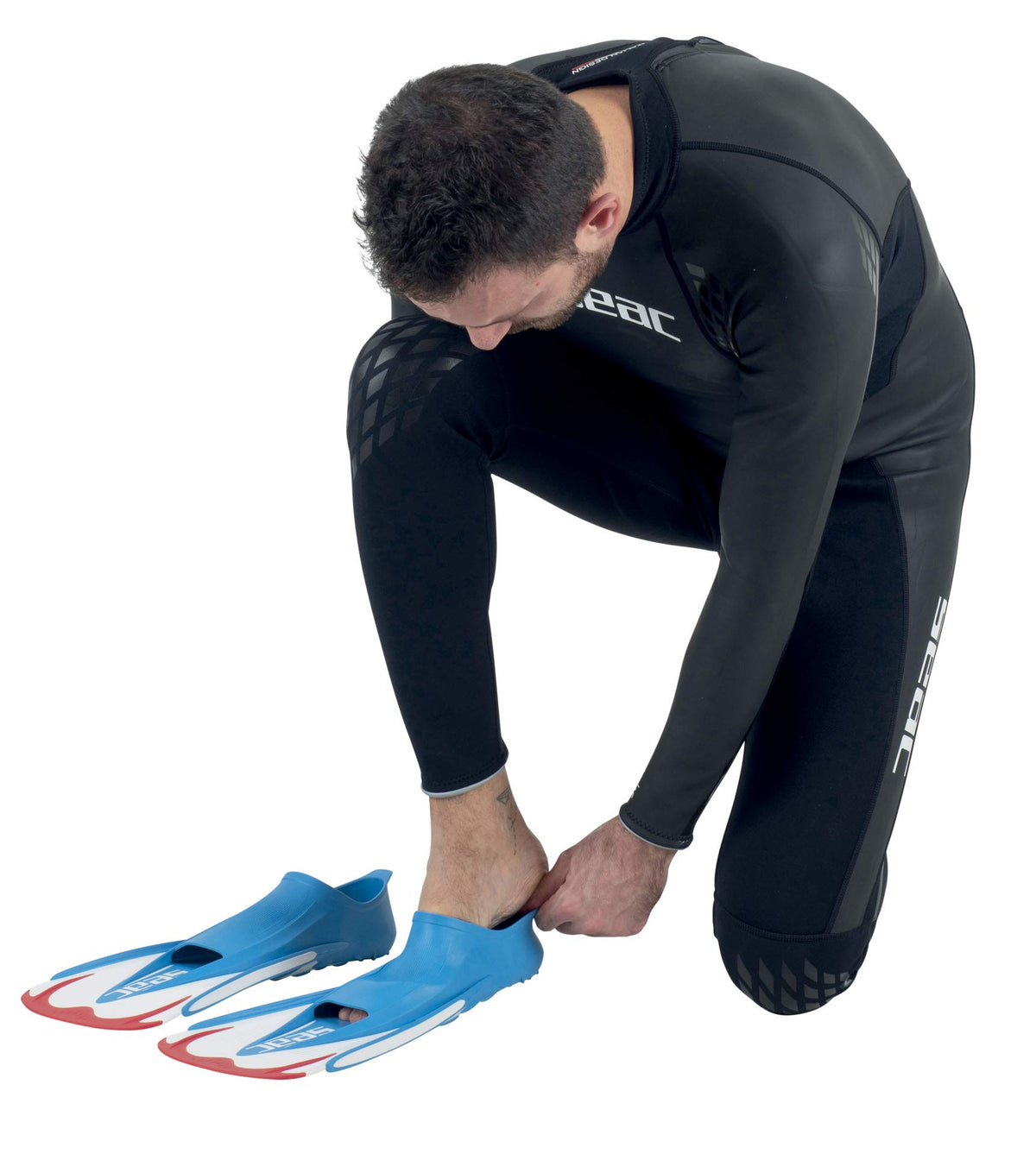 SEAC Team Fins Red, 8.5-9.5