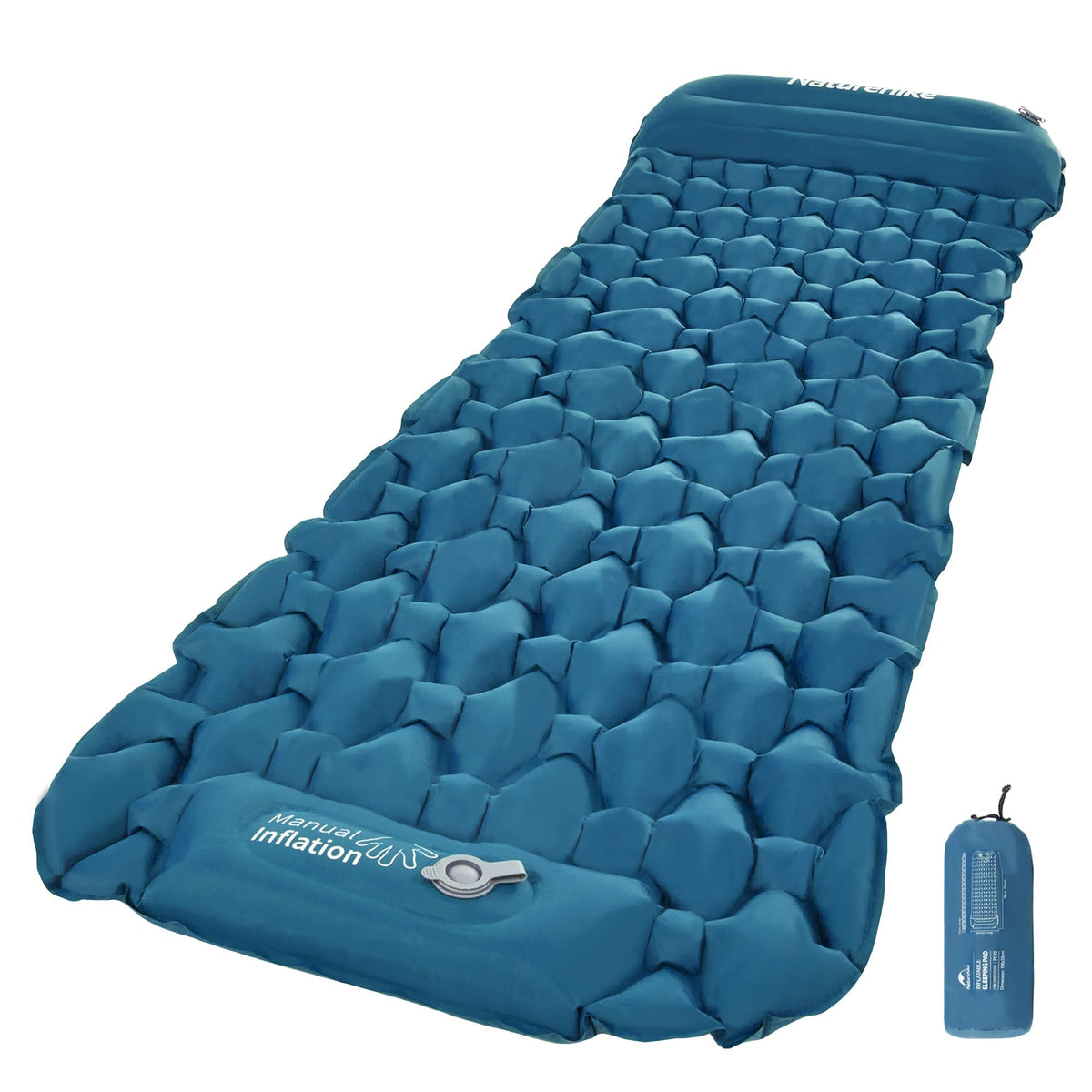 Naturehike Camping Sleeping Pad, Ultralight Inflatable Sleeping Mat with Pillow