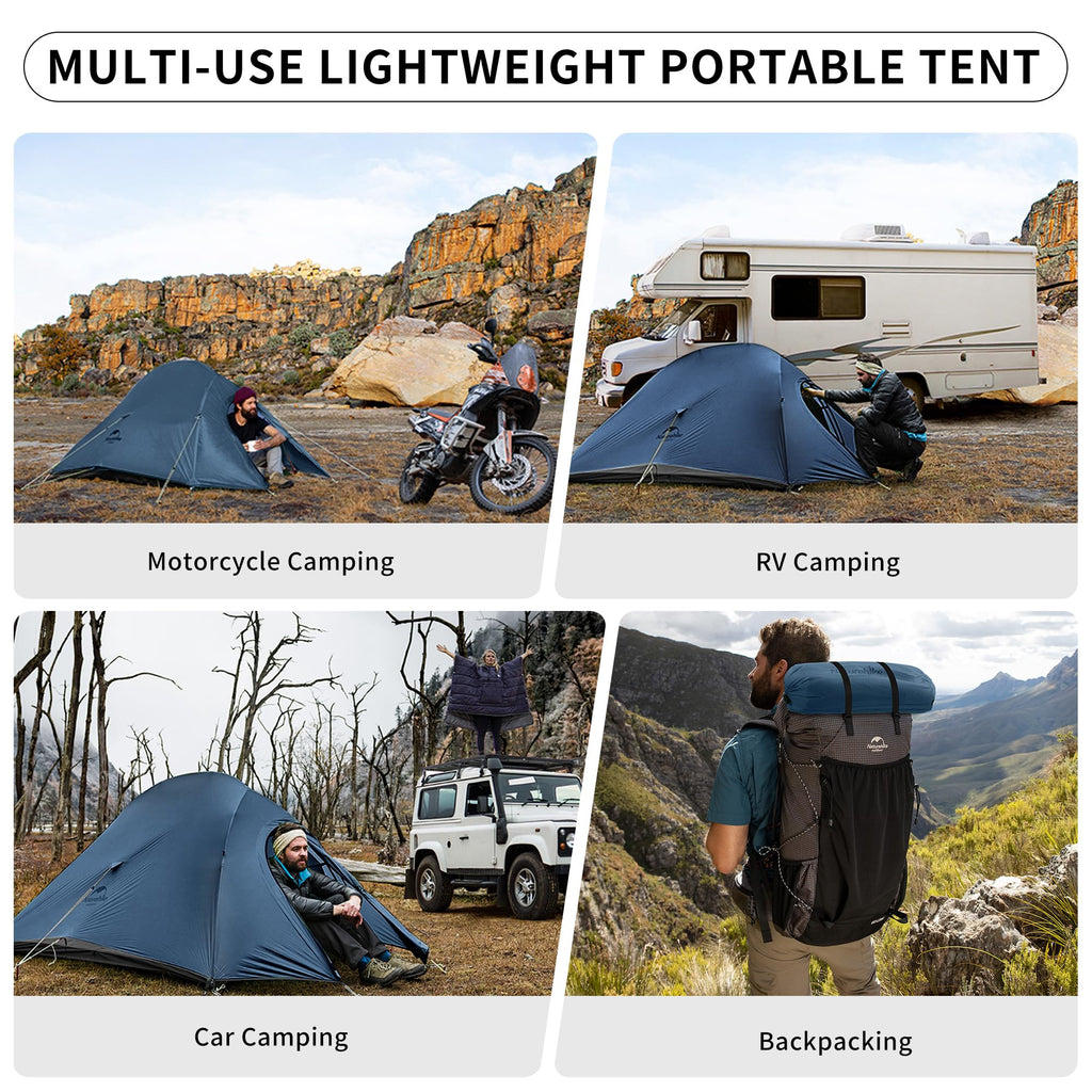 Naturehike Cloud-Up 2 Person Tent Lightweight Backpacking Tent with Footprint -, view 5