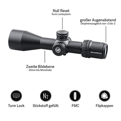 Vector Optics Veyron 3-12x44SFP Riflescope, view 2