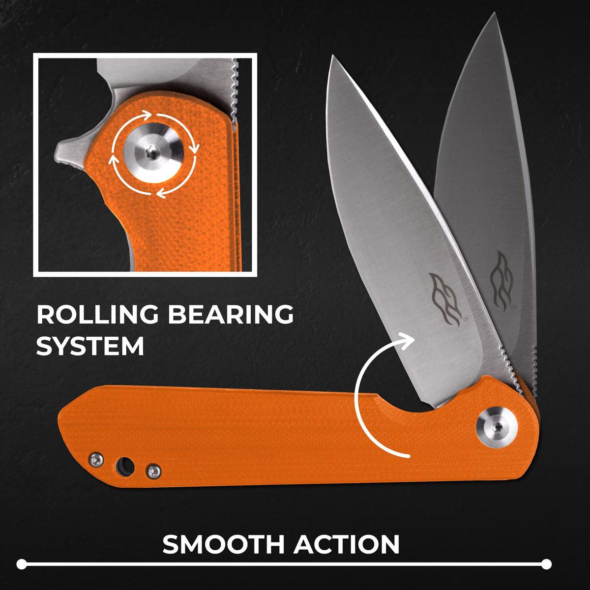 Firebird GANZO FH41S-OR Ball Bearing Pocket Folding