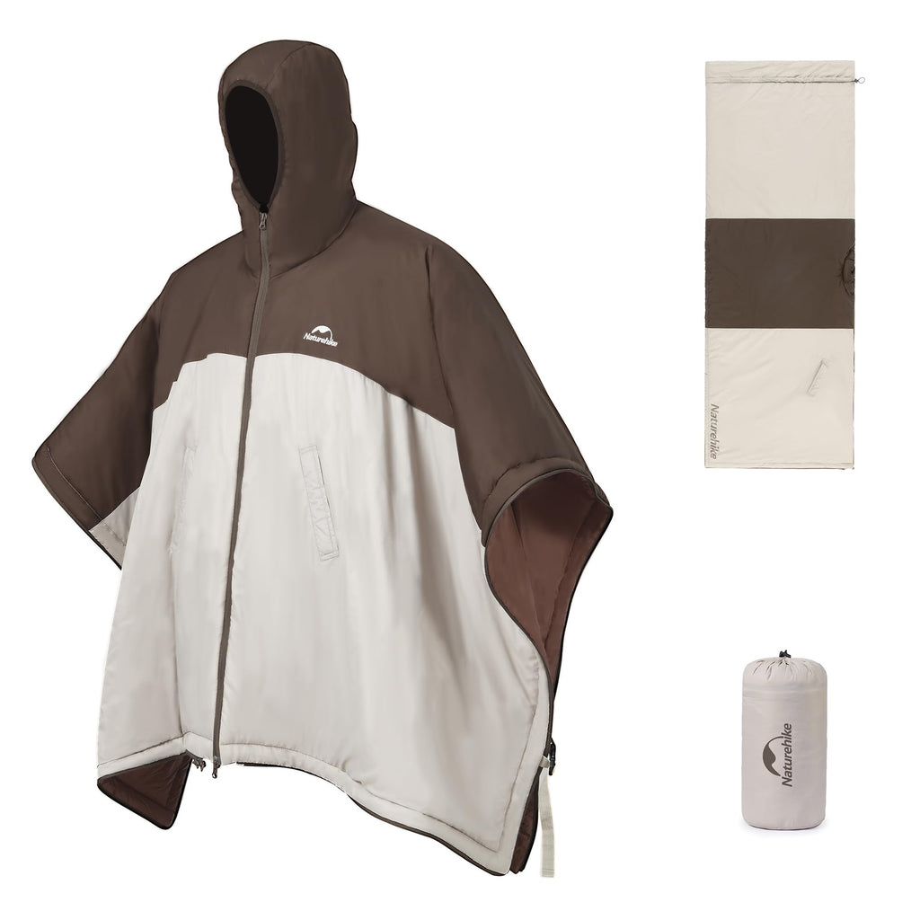 Naturehike Wearable Hooded Poncho Sleeping Bags with Teflon Fabric and Imitation, view 8