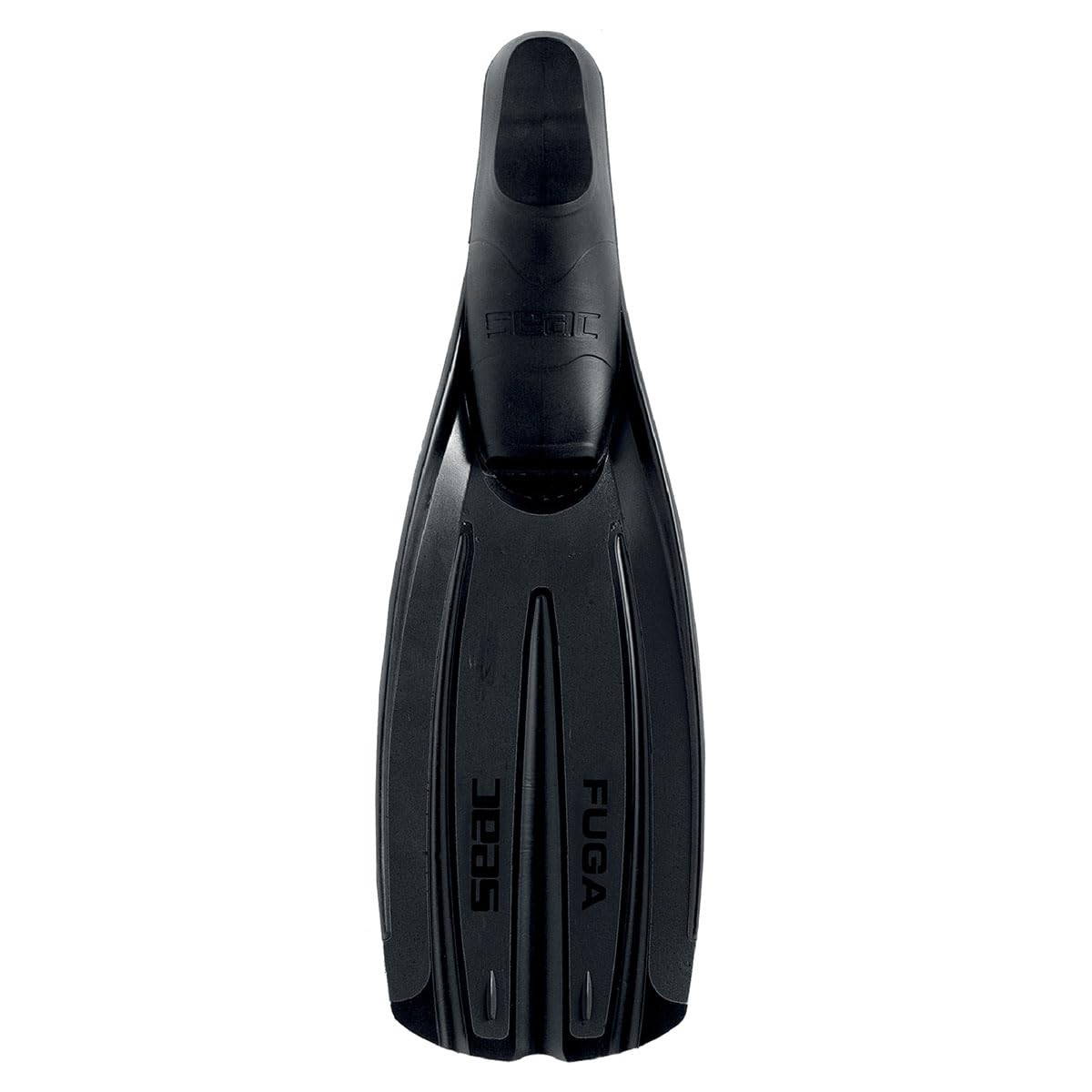 SEAC Fuga Full Foot Fins, Color: Black, Size: 7-8