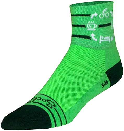 SockGuy Classic 3in The Cycle Cycling/Running Socks (The Cycle - L/XL), view 3