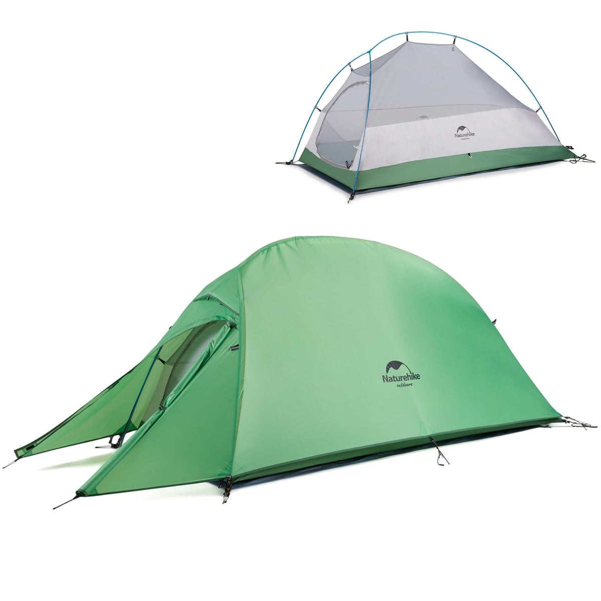 Naturehike Cloud-Up 1 Person Tent Lightweight Backpacking Tent for One Man, Wate