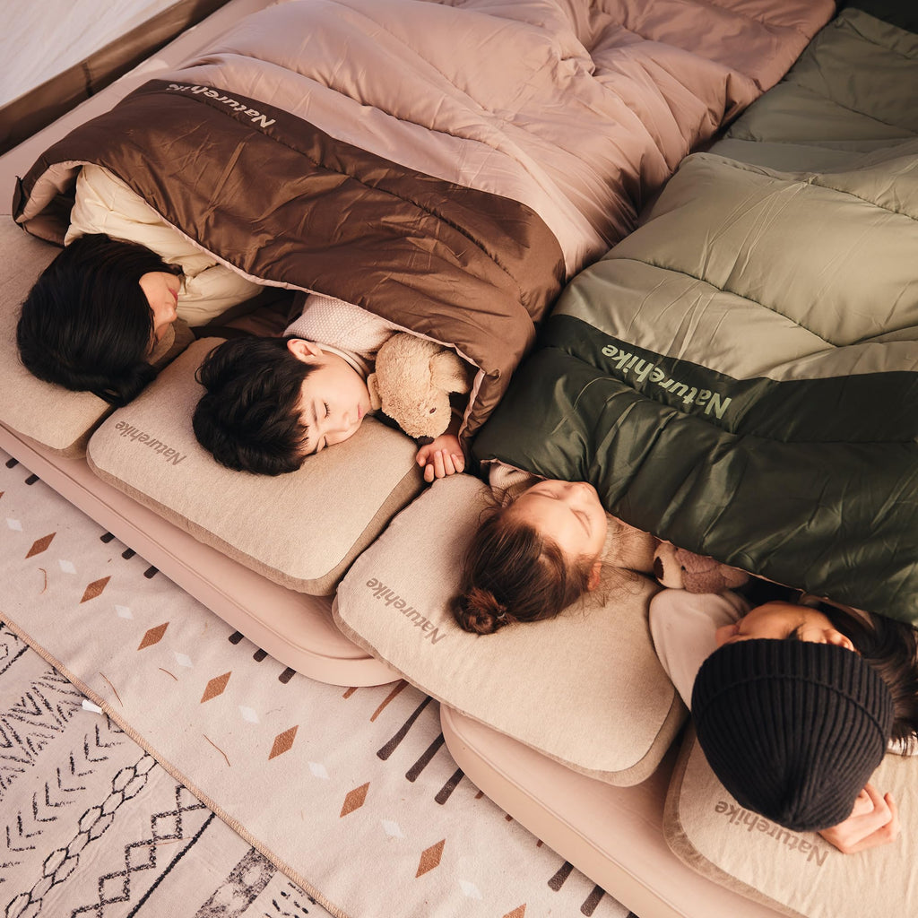 Naturehike Double Sleeping Bag for Adults, Patchwork Sleeping Bag for 1-4 Person, view 7