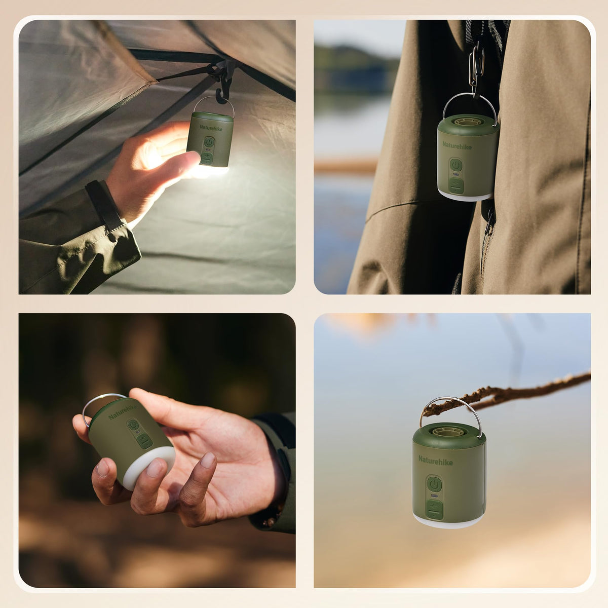 Naturehike Portable Mini Air Pump with 1600mAh Battery, Ultralight Tiny Pump wit
