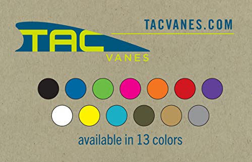 TAC Vanes 2.75" Driver Hybrid Vanes - Green - 36 Pack for Archery & Shooting.