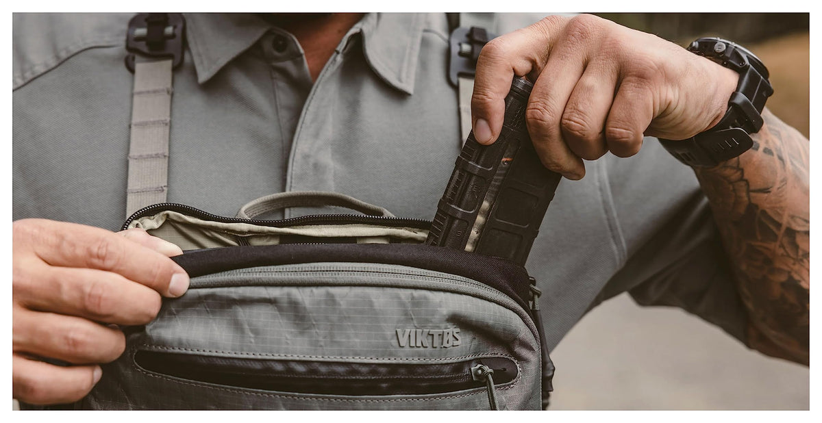 VIKTOS Tactical Pocketed Low Key Chest Rig, One Size, Greyman