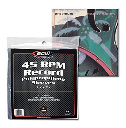 45 RPM RECORD SLEEVES PACK OF 200
