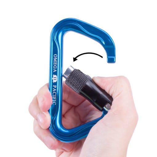 Omega Pacific Standard D Aluminum Keylock Quik-Lok Carabiner