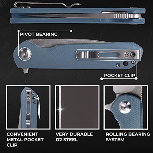 GANZO Firebird FH41 Pocket Folding Knife D2 Steel Blade G10, view 4