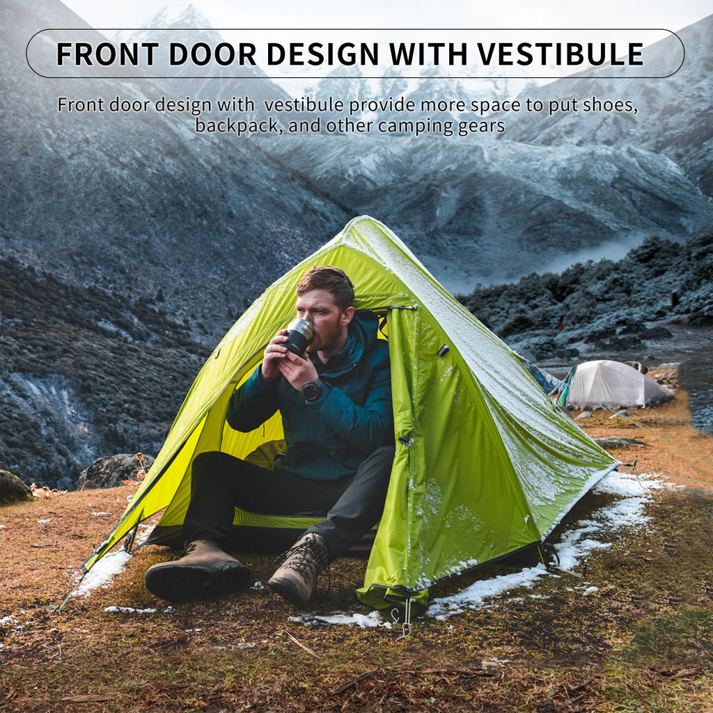 Naturehike Cloud-Up 2 Person Tent Lightweight Backpacking Tent with Footprint -, view 4