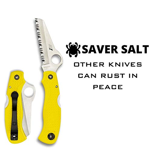 Spyderco Saver Salt Knife with 3.09" H-1 Corrosion