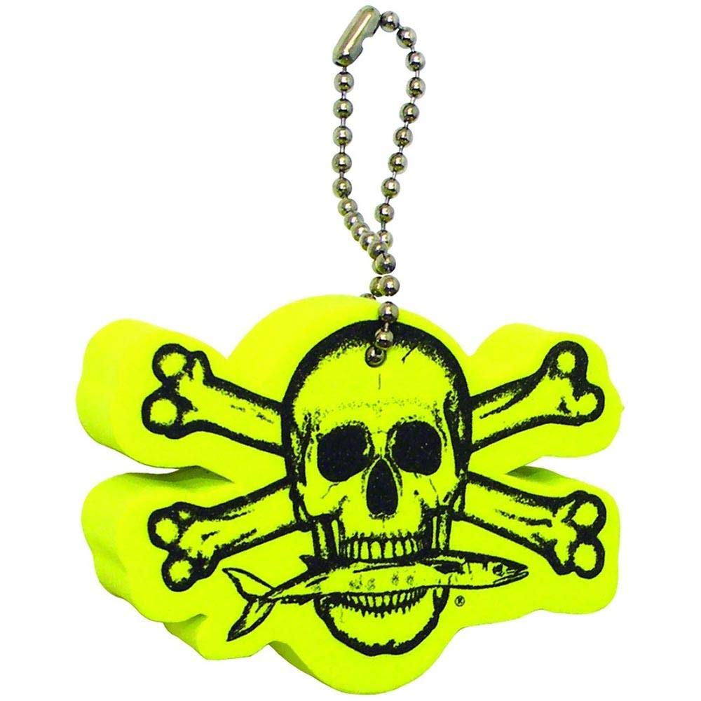 Calcutta Outdoors Key Float – Fishing Boat Water Yellow Keychain, Durable Foam A