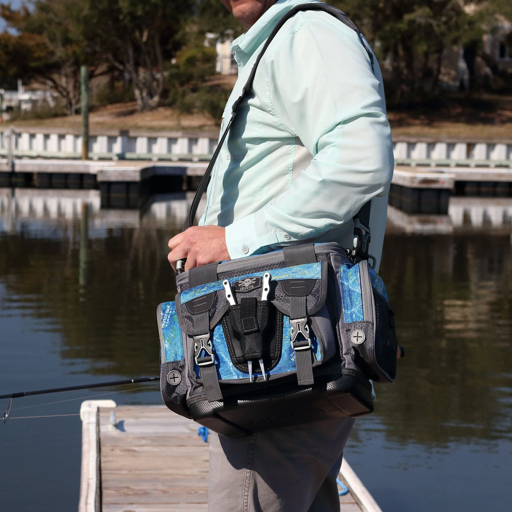Calcutta Squall Tackle Bag | Mossy Oak Shoreline Pattern | 4 3600 Tackle Boxes |, view 7