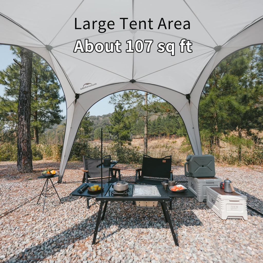 Naturehike Canopy Tent 10 x 10, 60S Easy Setup Instant Pop up Tent, Camping Sun, view 5