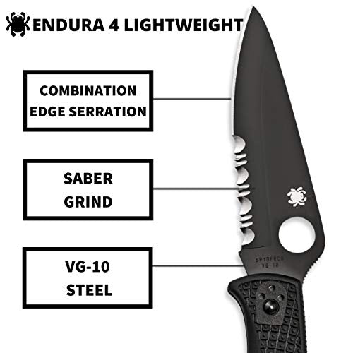 Spyderco Endura 4 Lightweight Signature Knife with 3.80", view 3