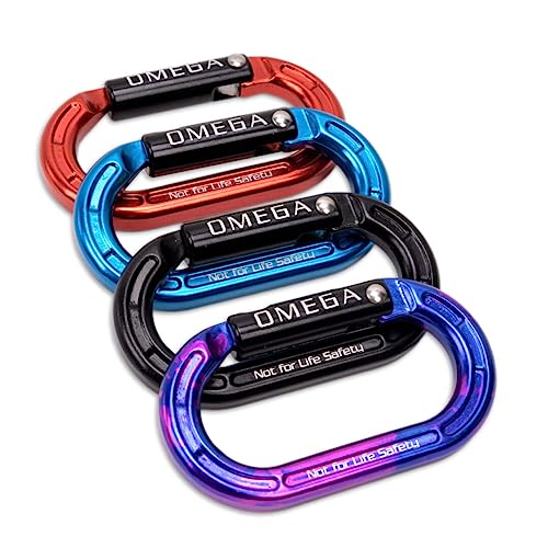 Micro Raider Mini Oval Carabiner - Hot Forged Aluminum Climbing Connector - 4kN