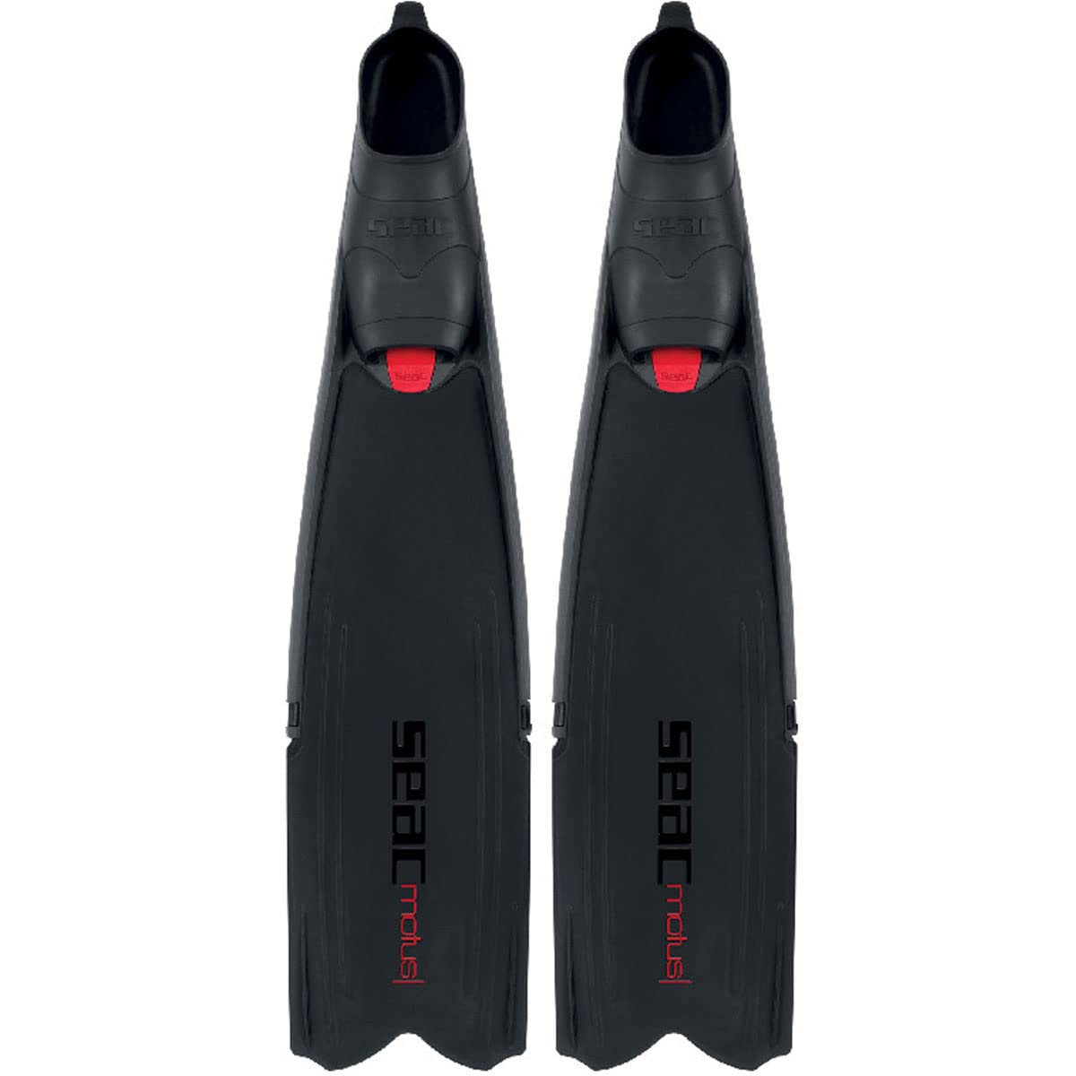 Seac Motus Fin, Mask & Snorkel Set - Black, 12.5-13.5
