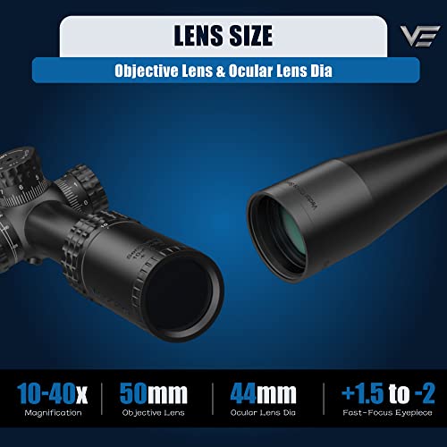 Vector Optics Sentinel X 10-40x50 SFP Center Dot 1/8MOA Rifle Scope Designed, view 6