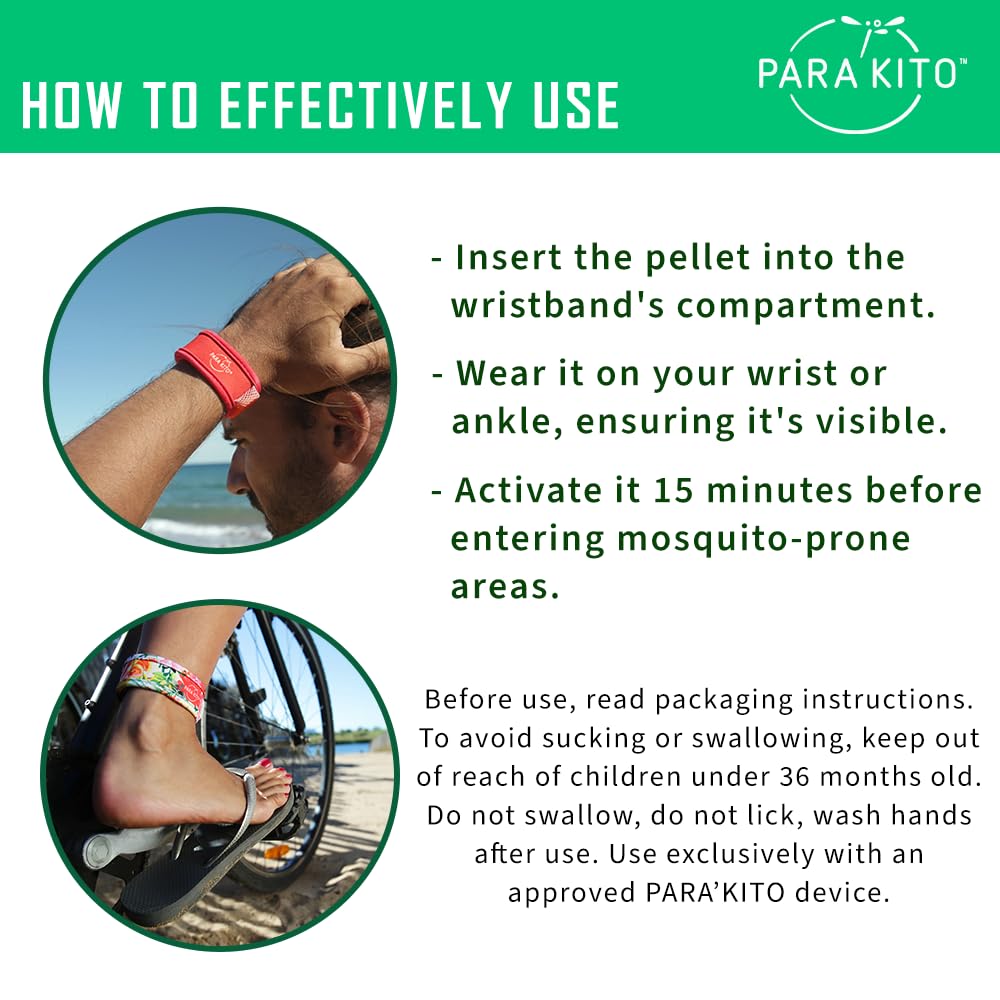 PARA'KITO Mosquito Insect & Bug Protection Wristband