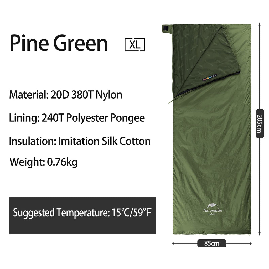 Naturehike Ultralight Sleeping Bag for Adults and Kids, Envelope Waterproof Ligh, view 2