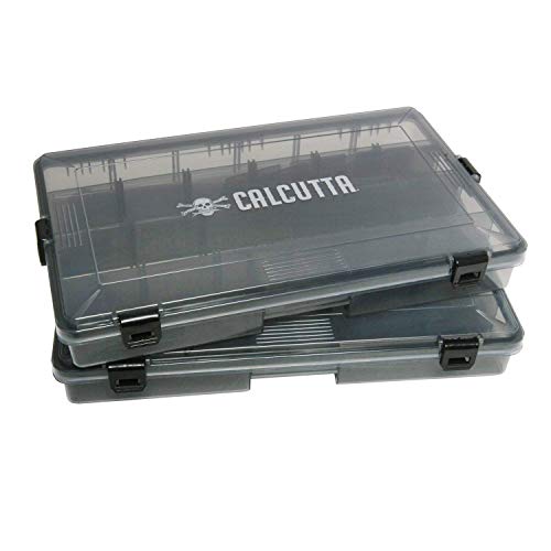 Calcutta Waterproof 4-Latch Tackle Utility Boxes – 2 Pack, Fishing Storage Box O, view 3