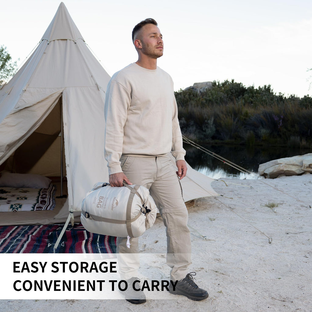 Naturehike 42.8℉ Sleeping Bags with Flannel Blanket, Removable Sleeping Bag Line, view 3