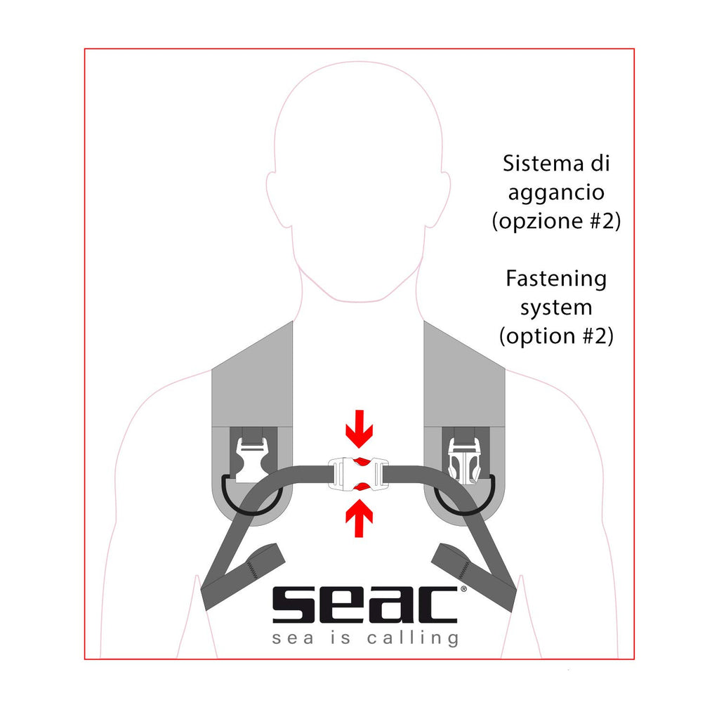 SEAC Unisex's Weight, Lead Holding Vest or Backpack for Underwater Fishing, Free, view 6