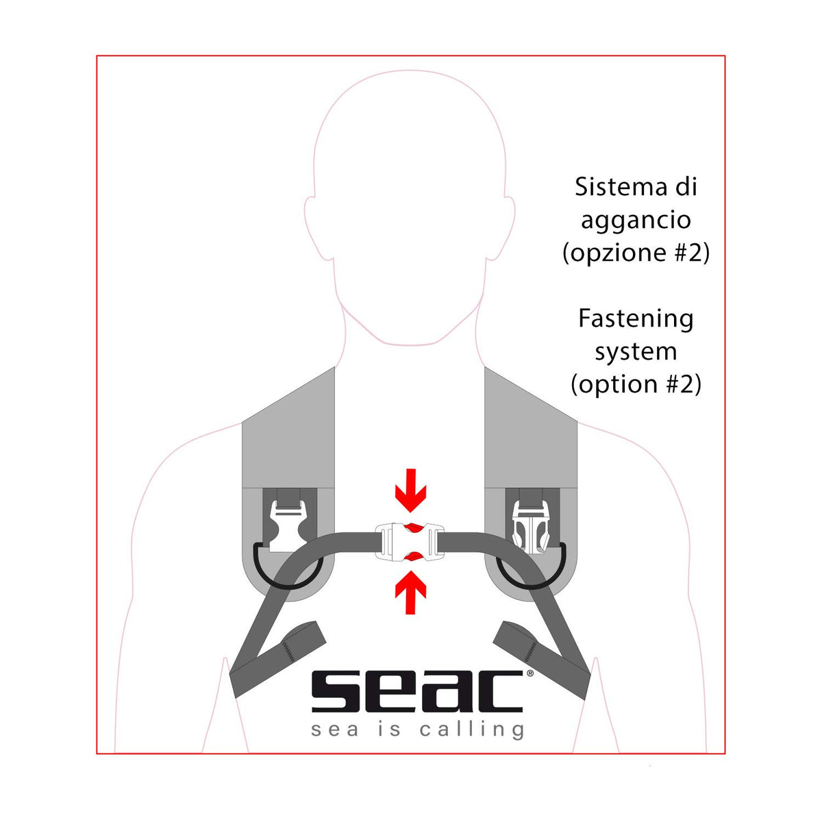 SEAC Unisex's Weight, Lead Holding Vest or Backpack for Underwater Fishing, Free