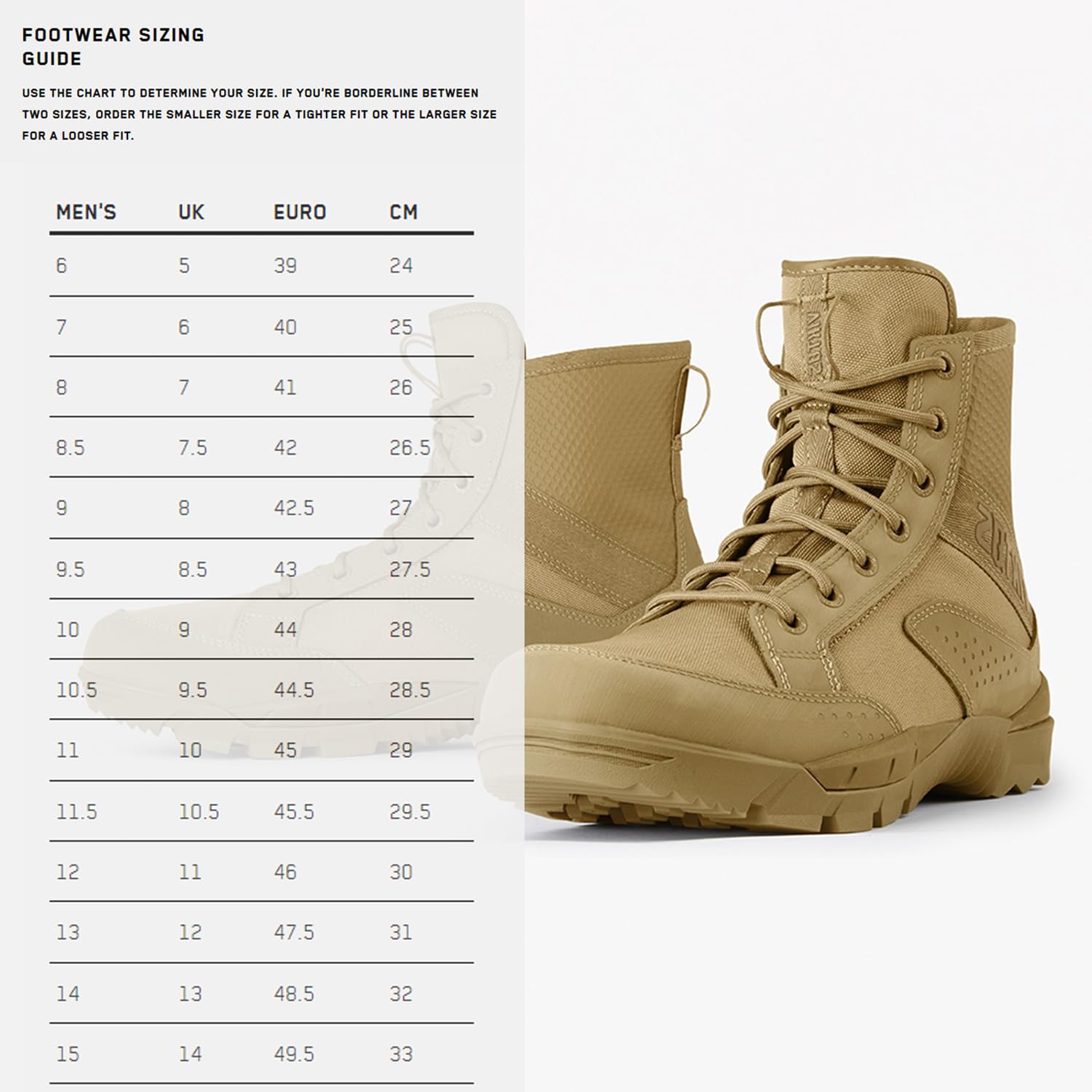 VIKTOS Men's Johnny Combat OPS Tactical Boots | Lightweight Water-Resistant Mid