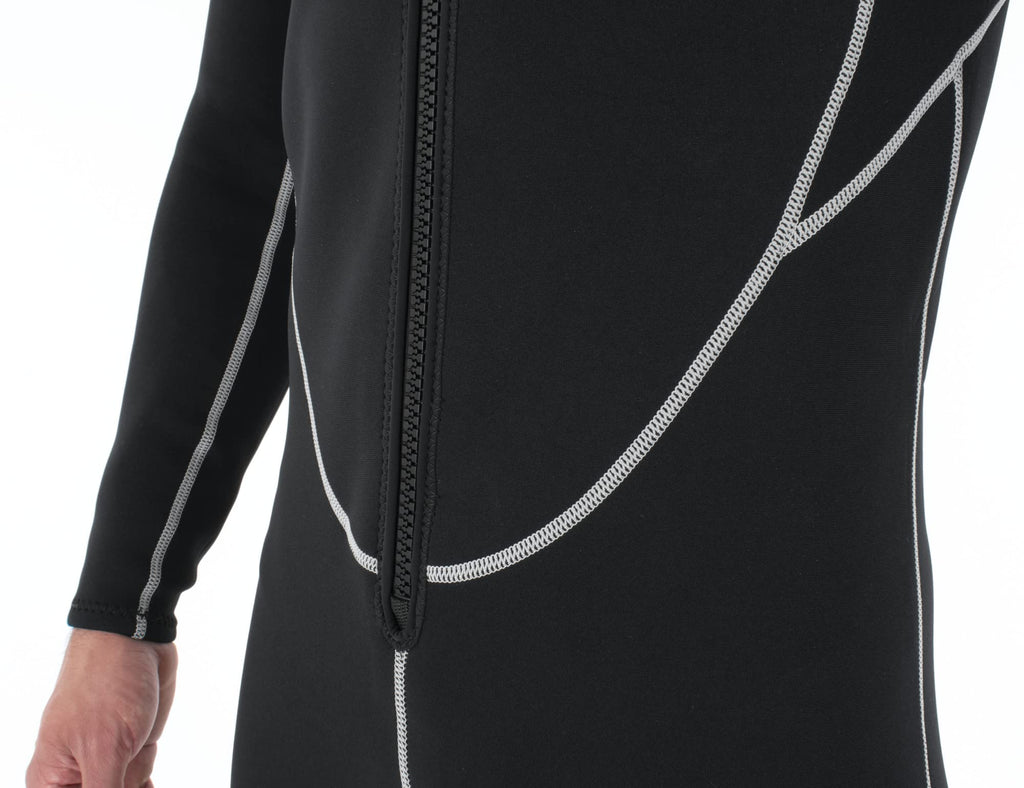 Seac Carezza Man, 2 mm one-Piece Double-Lined Neoprene Suit, Front Zip and PU Kn, view 5