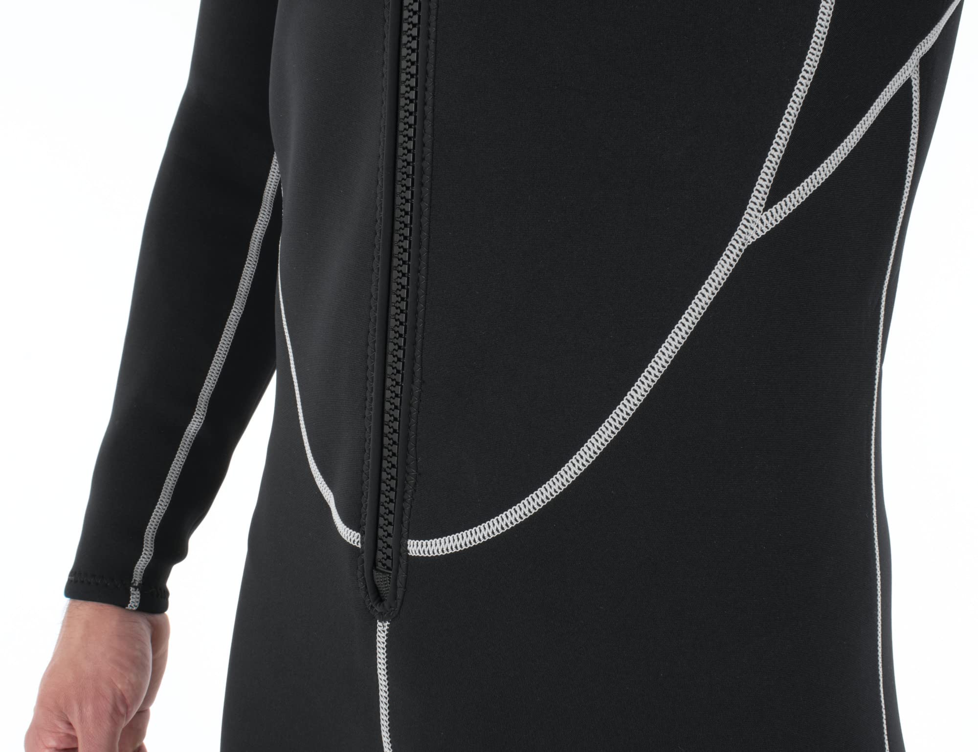 Seac Carezza Man, 2 mm one-Piece Double-Lined Neoprene Suit, Front Zip and PU Kn