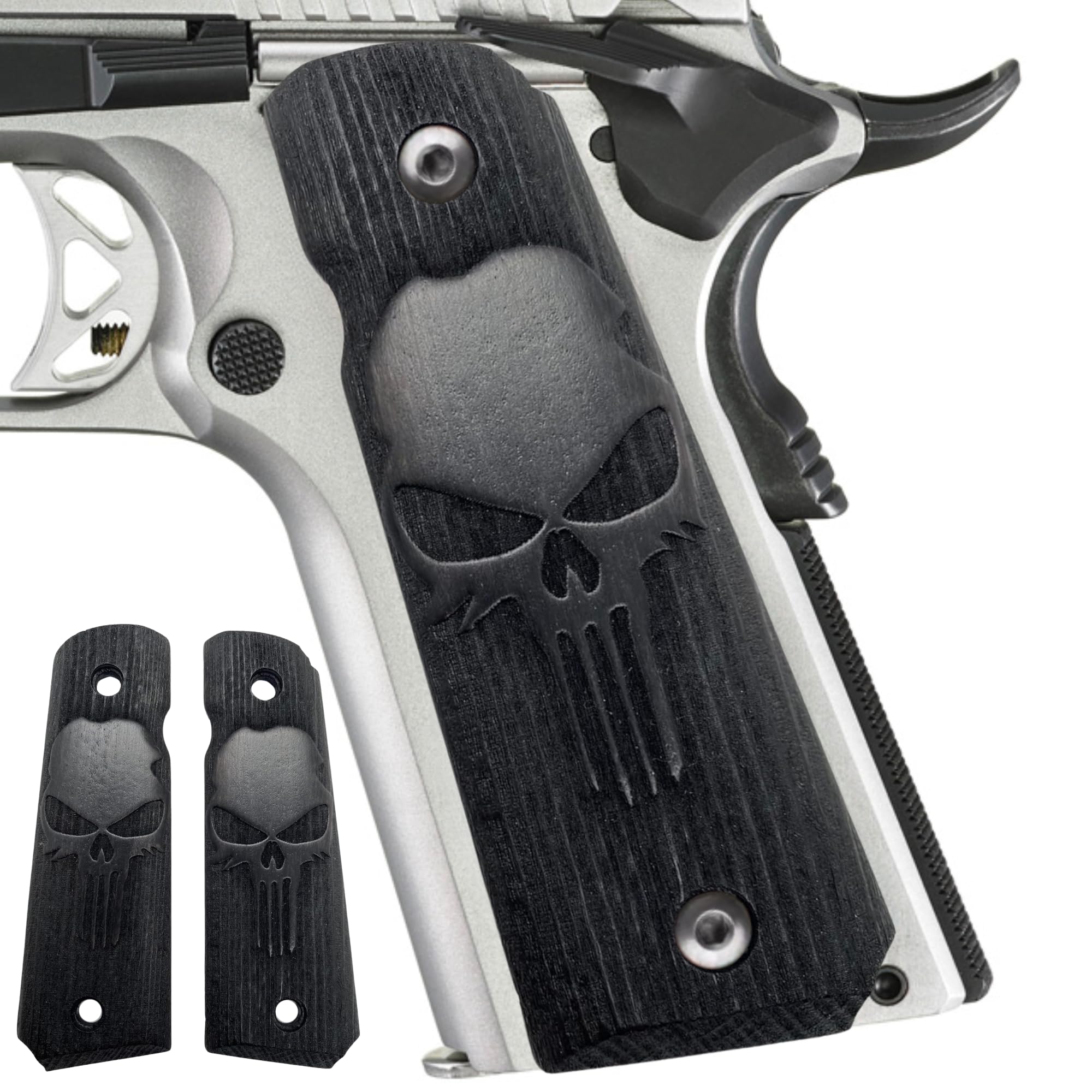 ZIB GRIPS for 1911 Grips, 1911 Punisher, Handgun Grips