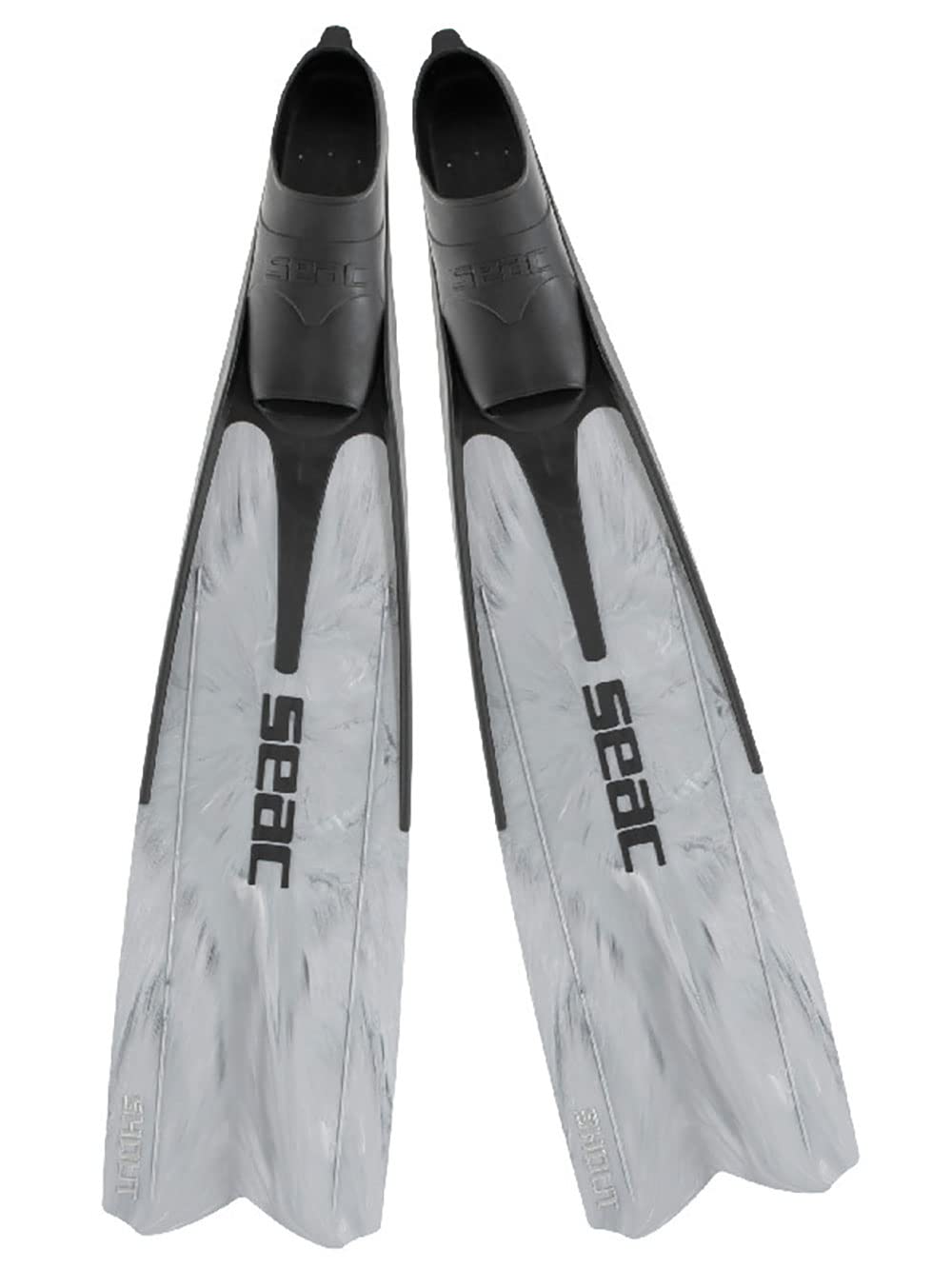 SEAC Shout Adult Long Fins for Scuba Diving, Freediving and Spearfishing, Camo G, view 2