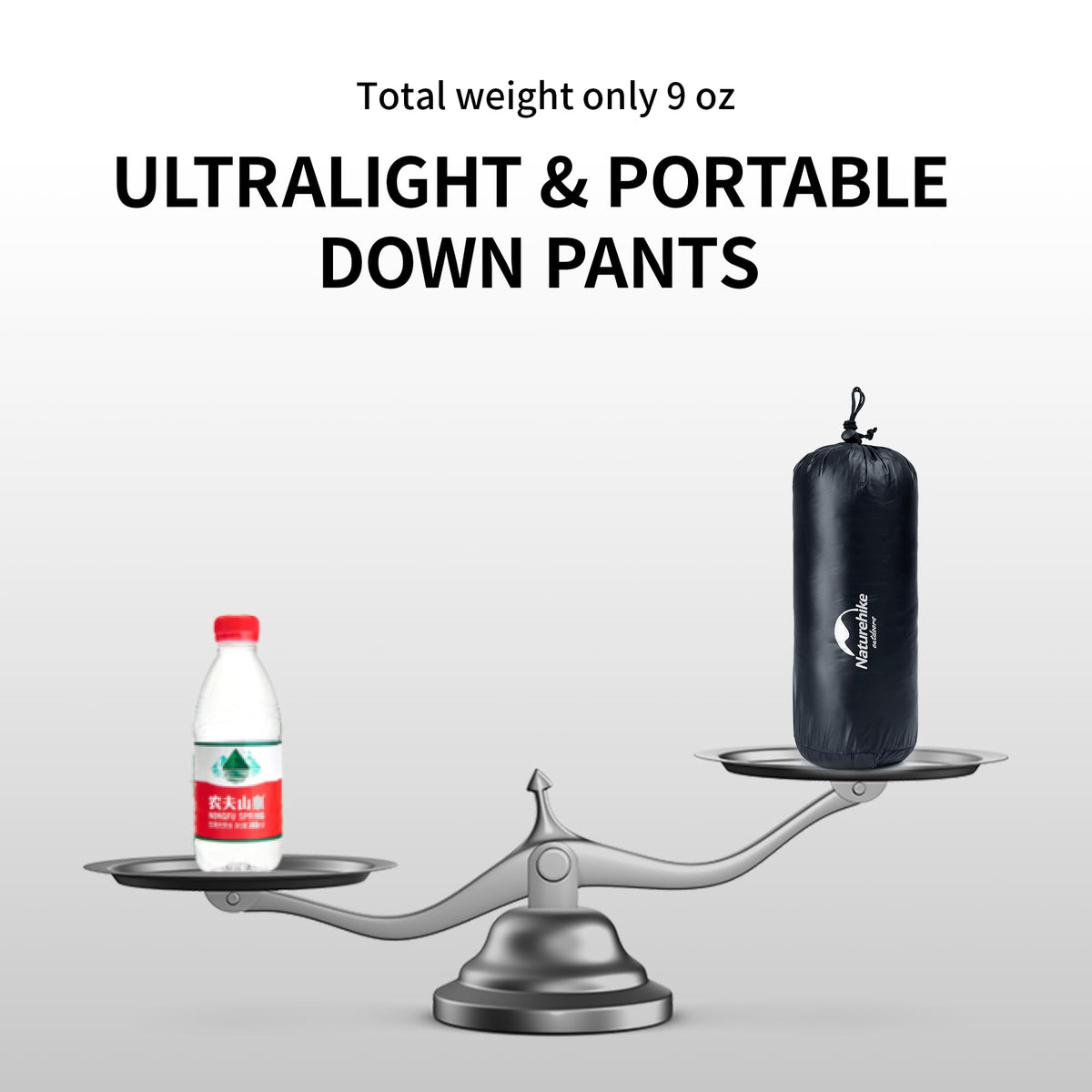 Naturehike DW Down Pants 90% Filling 800FP Warm Ligtweight Windproof Waterproof