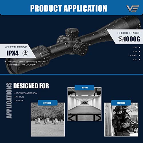 Vector Optics Sentinel X 10-40x50 SFP Center Dot 1/8MOA Rifle Scope Designed