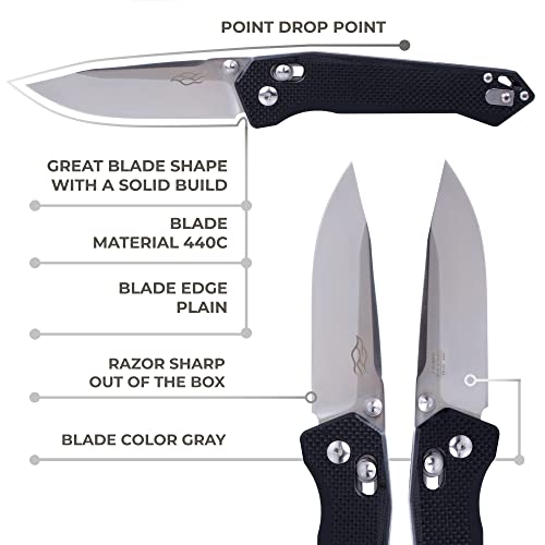 Ganzo Firebird FB7651 - BK 440C Blade G10 Handle Pocket Folding, view 5