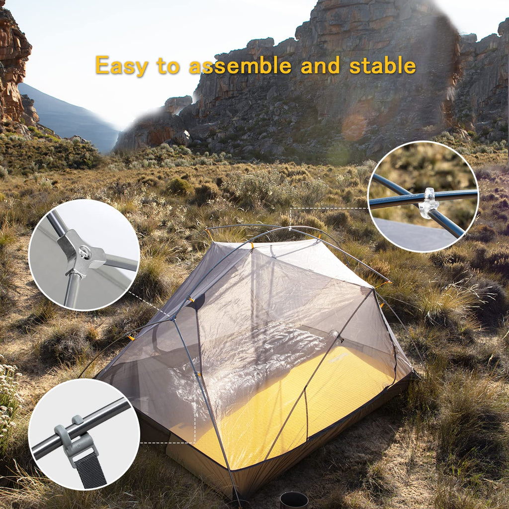 Naturehike Mongar 2 Person Backpacking Tent 3 Season Camping Ultralight Lightwei, view 3