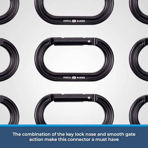 Omega Pacific Raider Aluminum Keylock Straight Gate Carabiner