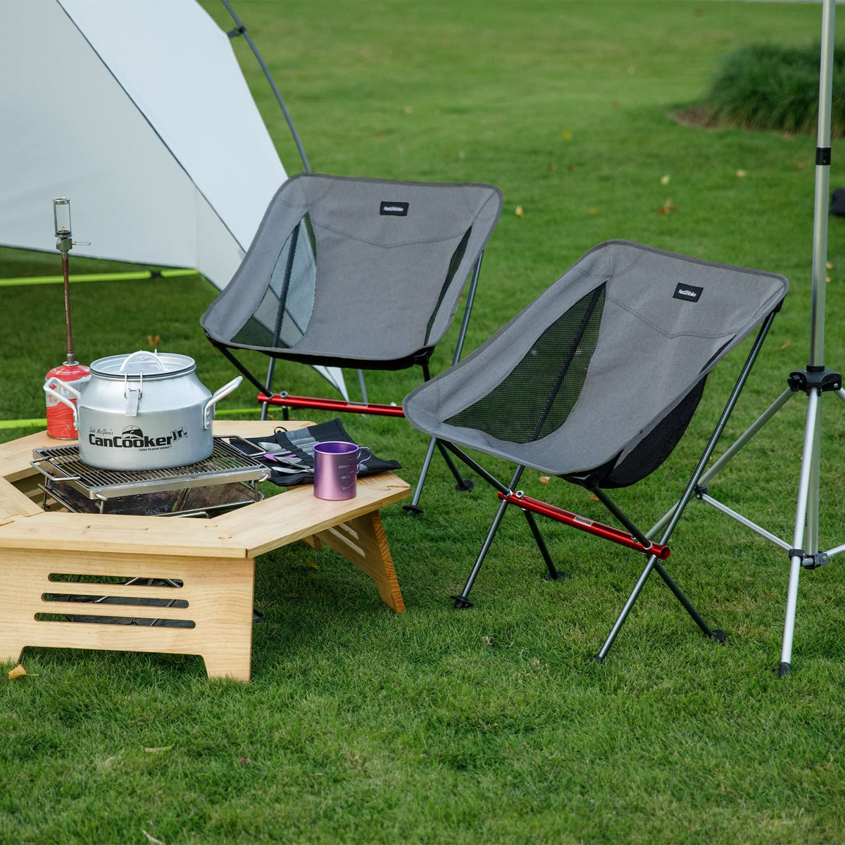 Naturehike YL05 Camping Chair, Ultralight Portable Camp Chair with Storage Bag,