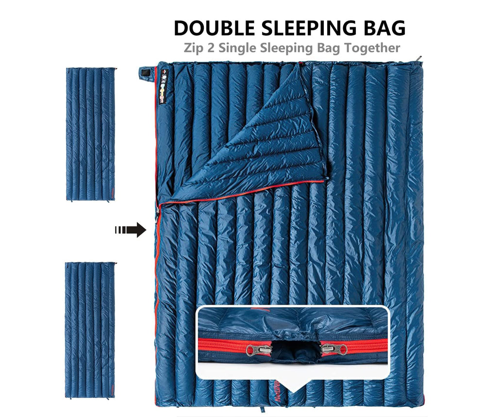 Naturehike Down Sleeping Bag 800 Fill Power Lightweight Compact for Backpacking, view 5