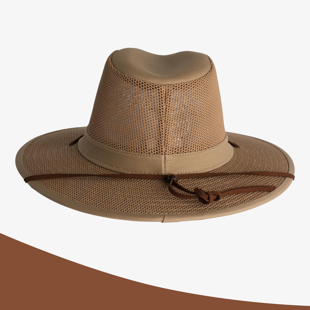 Henschel Packable Mesh Aussie Breezer Hat, Khaki, X-Large, view 4